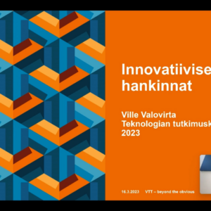 Innovatiiviset hankinnat -verkkokoulutus